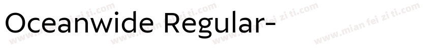 Oceanwide Regular字体转换